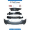 Rear Bumper, WITH SENSOR Hole, M Performance, SINGLE SINGLE EXHAUST TYPE for BMW 5 Series F10 (2013-2016) models, Part Number T-F10LCI RB(M PERFORMANCE)+S-ONE SINGLE EXHAUST